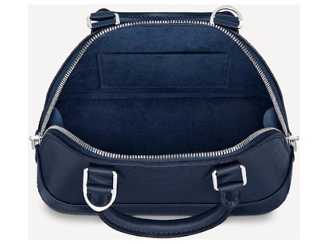 Louis Vuitton Alma BB pelle epi blu - vista 4