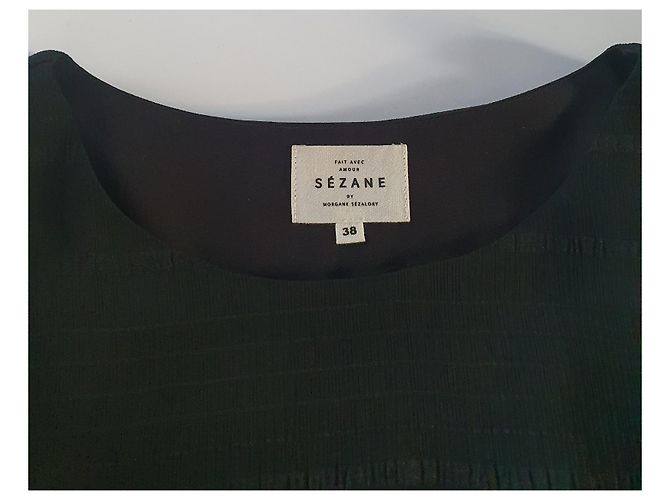 SéZane Schwarzes Kleid aus Polyester Größe 38 - Ansicht 5