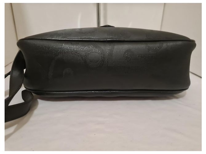 Borsa a tracolla Dior in tela nera Nero - vista 3