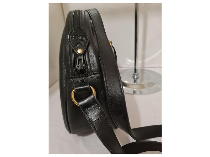Borsa a tracolla Dior in tela nera Nero - vista 4