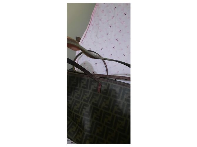 Borsa a mano Fendi Spalmati Zucca Marrone Monogramma - vista 10