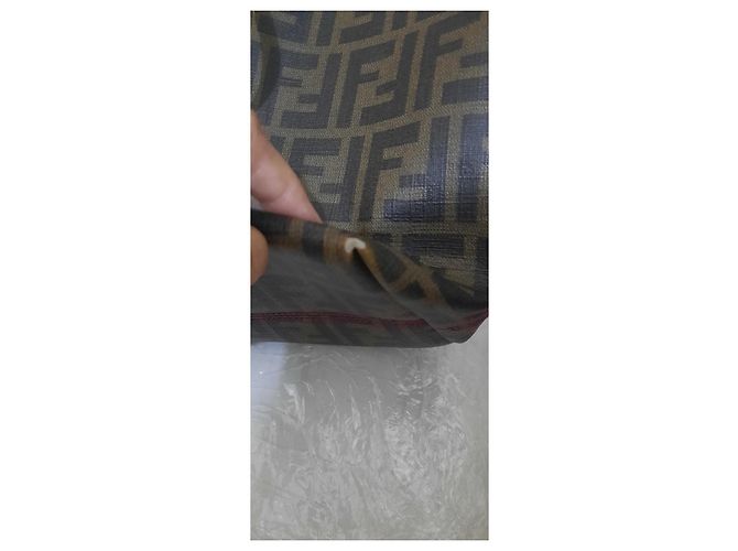 Borsa a mano Fendi Spalmati Zucca Marrone Monogramma - vista 8