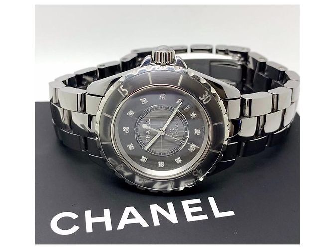 Reloj Chanel J12 CROMÁTICA 38MM Negro Plata Gris - vista 2