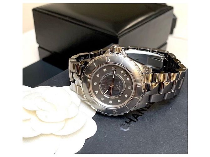 Reloj Chanel J12 CROMÁTICA 38MM Negro Plata Gris - vista 3