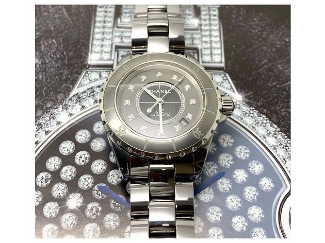 Reloj Chanel J12 CROMÁTICA 38MM Negro Plata Gris - vista 4