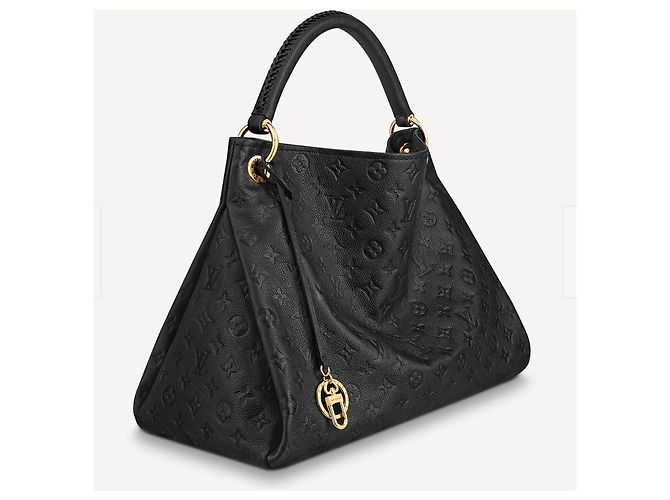Louis Vuitton LV Artsy in pelle nera Nero - vista 2