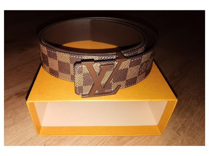 Cintura Louis Vuitton Spirit Nano Mng Marrone Pelle - vista 4