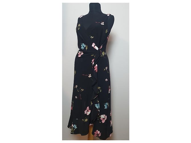 Abito floreale Ralph Lauren Nero Multicolore - vista 2
