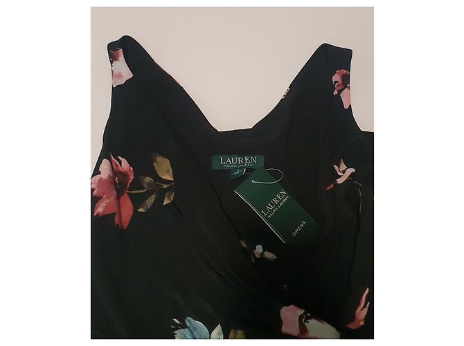 Abito floreale Ralph Lauren Nero Multicolore - vista 4