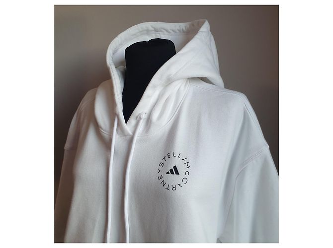 Stella Mc Cartney Stella McCartney Pour Adidas Sweatshirt Weiß Baumwolle - Ansicht 2