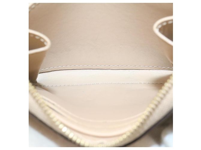 Porte-monnaie LOUIS VUITTON Monogram Vernis Zippy Beige M90203 Auth LV 25396 - vue 16