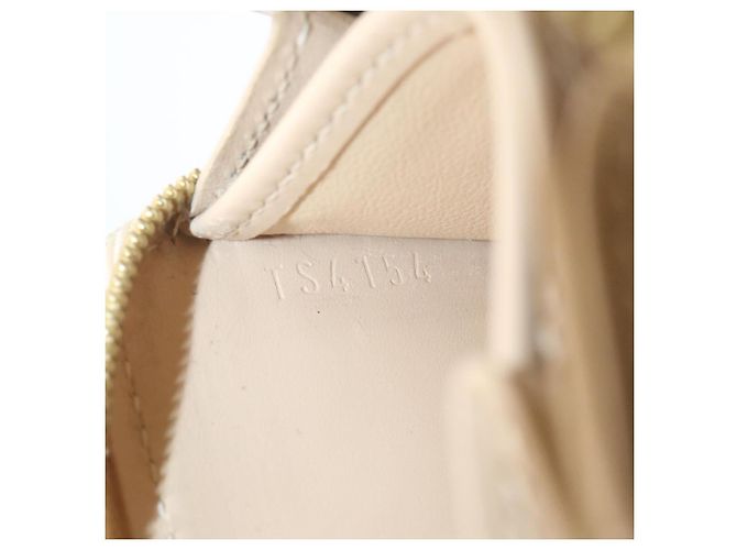 Porte-monnaie LOUIS VUITTON Monogram Vernis Zippy Beige M90203 Auth LV 25396 - vue 18