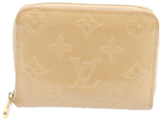 Porte-monnaie LOUIS VUITTON Monogram Vernis Zippy Beige M90203 Auth LV 25396 - vue 2