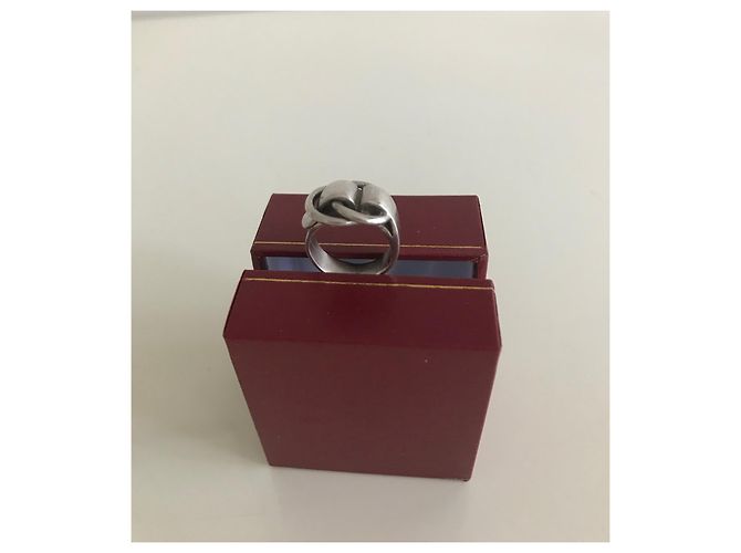 Hermès Vintage Sammlerring 'Gürtel' aus massivem Silber - Ansicht 4