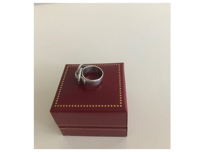 Hermès Vintage Sammlerring 'Gürtel' aus massivem Silber - Ansicht 5
