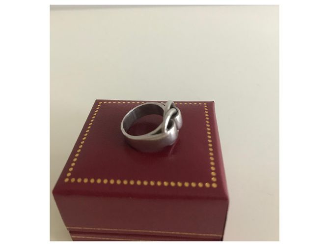 Hermès Vintage Sammlerring 'Gürtel' aus massivem Silber - Ansicht 6