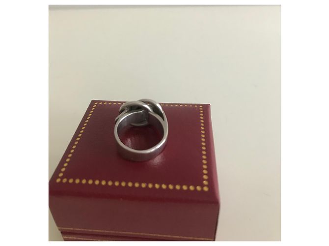 Hermès Vintage Sammlerring 'Gürtel' aus massivem Silber - Ansicht 7