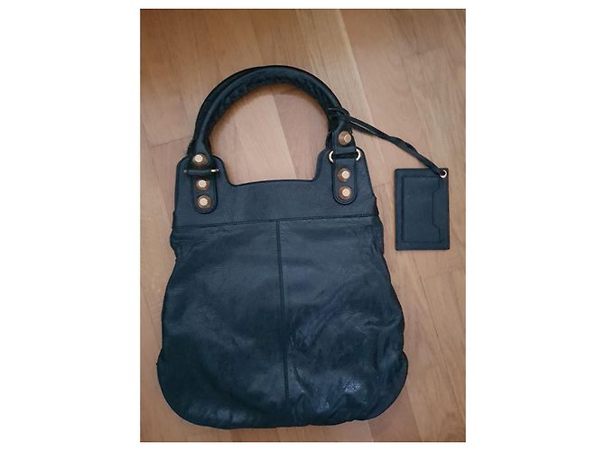 Borsa Balenciaga Day Nera in Pelle Nero - vista 2