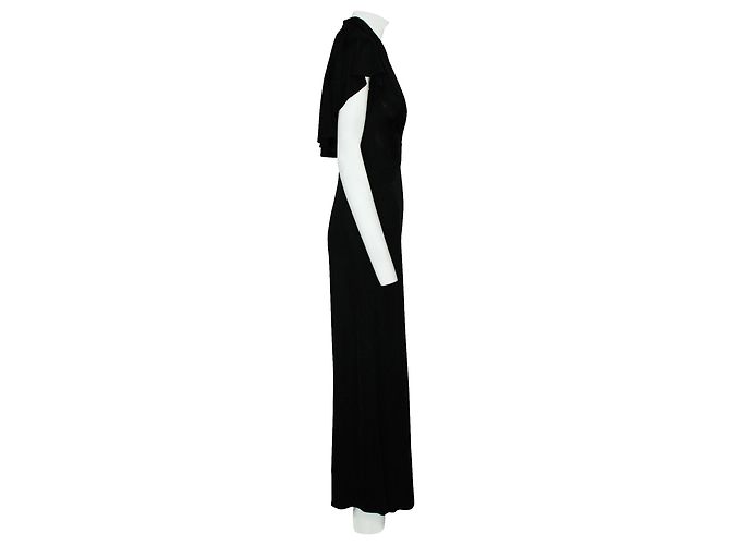 Issa Kurzärmliger schwarzer Jumpsuit - Ansicht 4