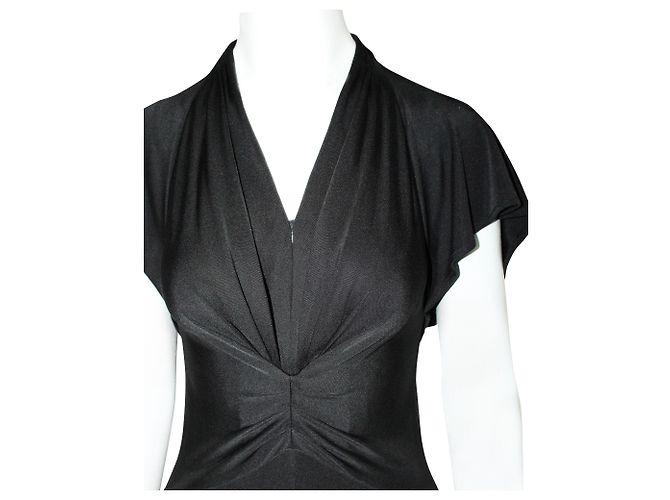 Issa Kurzärmliger schwarzer Jumpsuit - Ansicht 5
