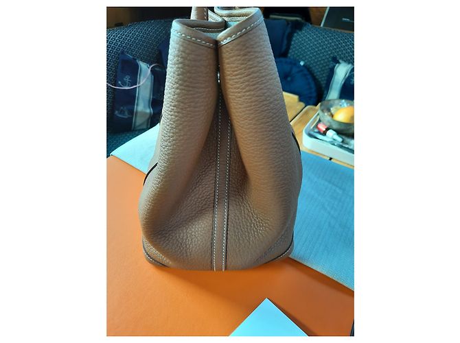Borsa Hermès Garden Party Caramello - vista 2