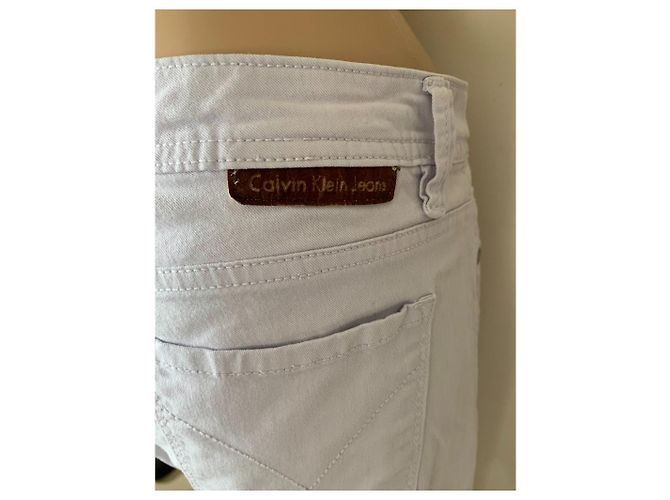 Vaqueros Skinny Crop Calvin Klein Lila Lavanda Púrpura - vista 2