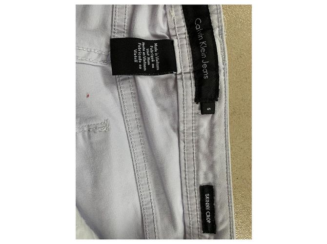 Vaqueros Skinny Crop Calvin Klein Lila Lavanda Púrpura - vista 3