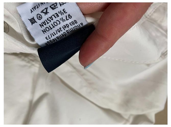Pantalones blancos de algodón de corte recto Fay - vista 5