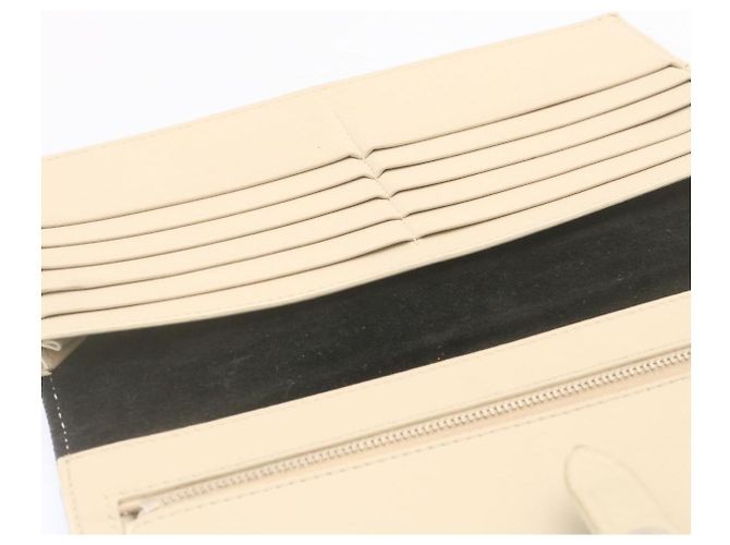 Céline CELINE Large Strap Wallet Leather Black Auth ai152 - view 10