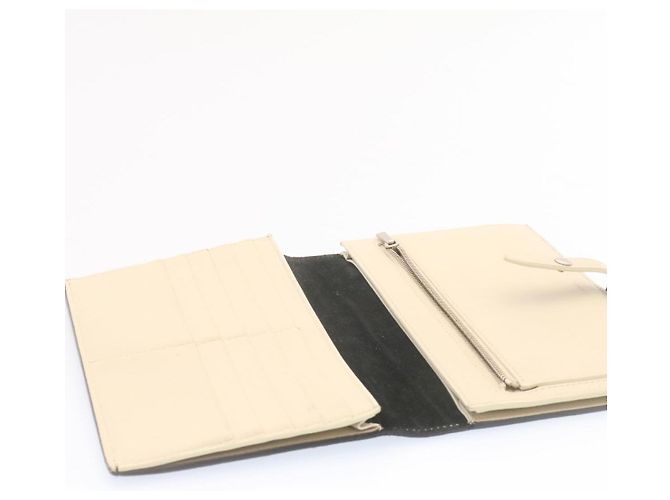 Céline CELINE Large Strap Wallet Leather Black Auth ai152 - view 9