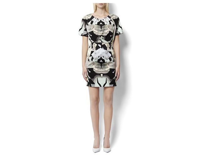 Designers Remix Josette Kleid Schwarz Beige - Ansicht 2
