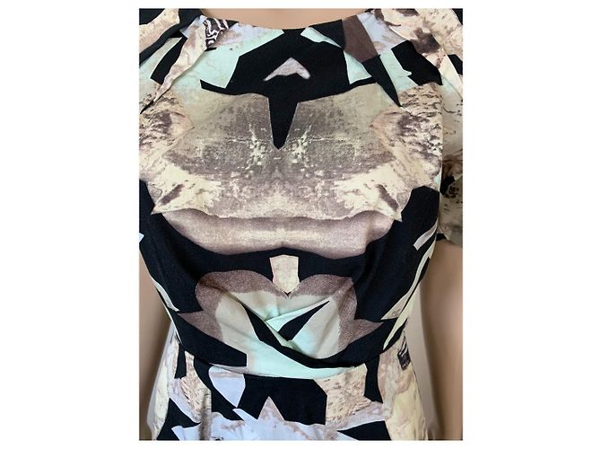 Designers Remix Josette Kleid Schwarz Beige - Ansicht 3