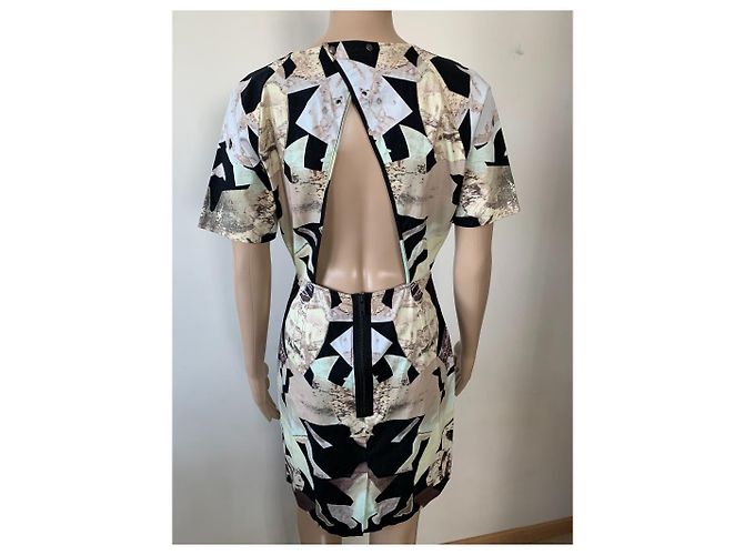 Designers Remix Josette Kleid Schwarz Beige - Ansicht 4