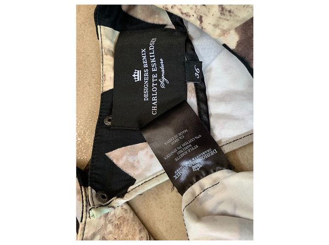 Designers Remix Josette Kleid Schwarz Beige - Ansicht 6