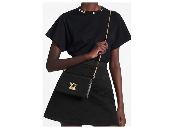 Louis Vuitton LV Twist Gürteltasche mit Kette Schwarz - Ansicht 5