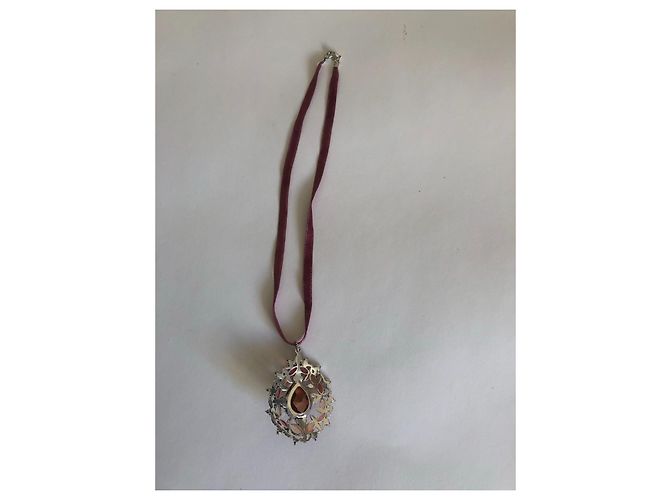 Autre Marque Collana Choker Monet Cristalli Rosa - vista 7