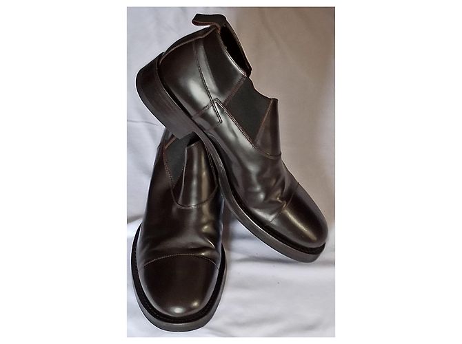 Prada Brown Leather Boots - view 2