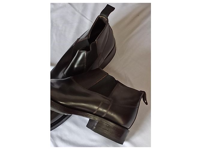 Prada Brown Leather Boots - view 4