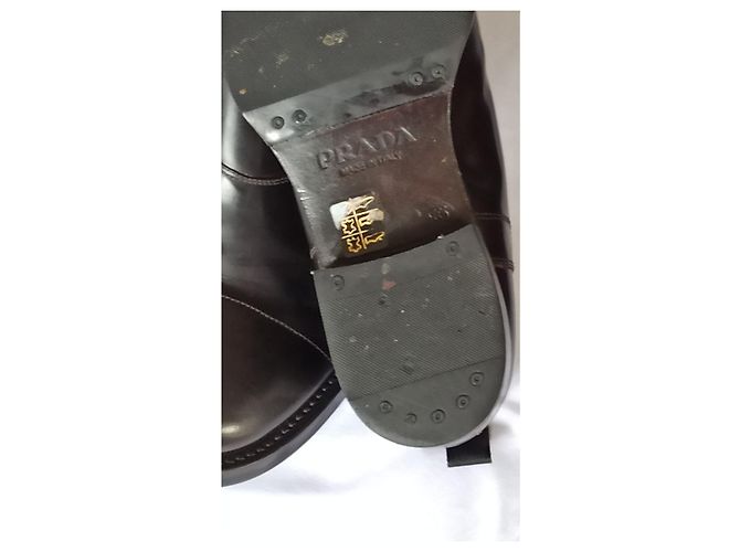 Prada Brown Leather Boots - view 6