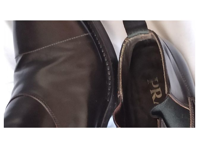 Prada Brown Leather Boots - view 8