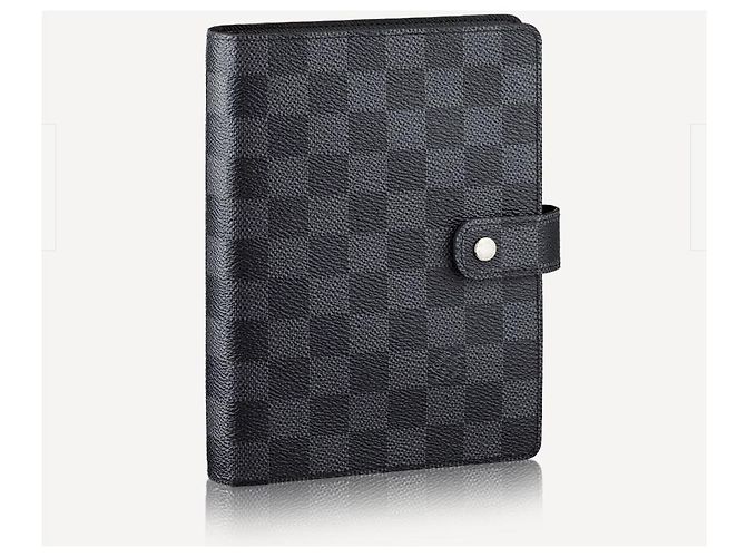 Louis Vuitton Agenda anello medio LV Grigio - vista 2