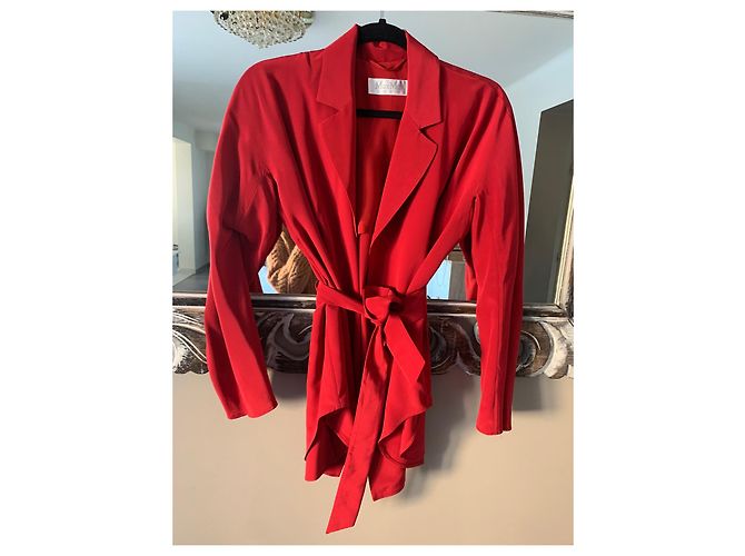 Max Mara Seidenhose Rot - Ansicht 2