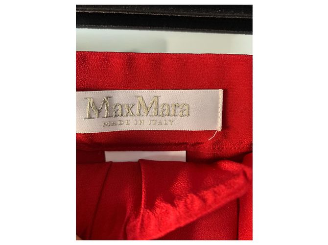 Max Mara Seidenhose Rot - Ansicht 4