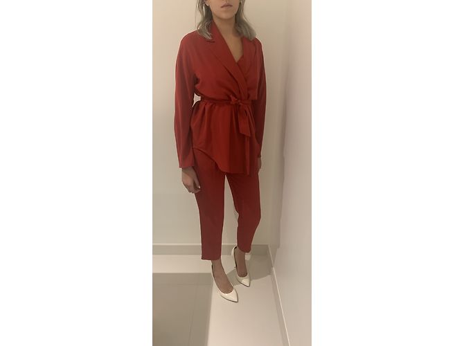 Max Mara Seidenhose Rot - Ansicht 5