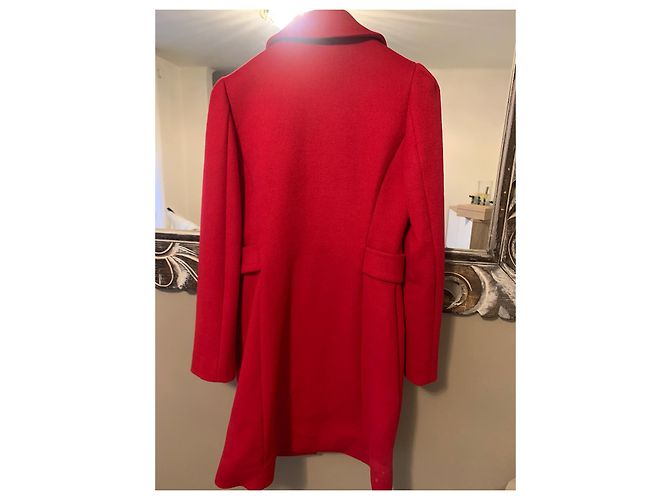 Abrigo de lana Moschino T fucsia - vista 4