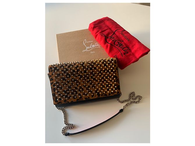 Borsa a tracolla Christian Louboutin in pelle stampa leopardata - vista 2