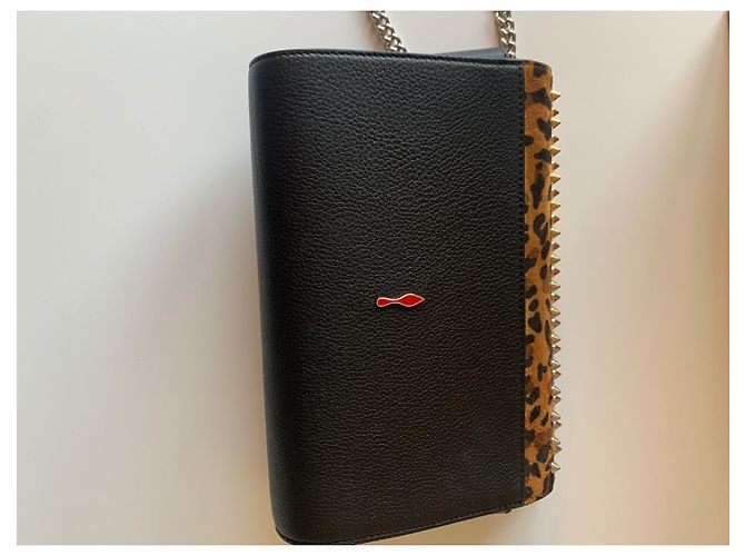 Borsa a tracolla Christian Louboutin in pelle stampa leopardata - vista 3