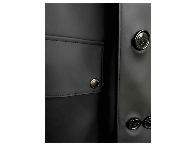 IMPERMEABILE BURBERRY NERO TAGLIA 50 - vista 2