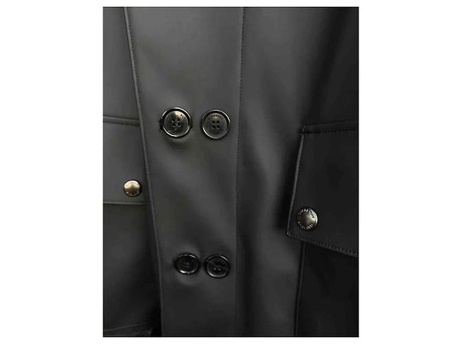 IMPERMEABILE BURBERRY NERO TAGLIA 50 - vista 3