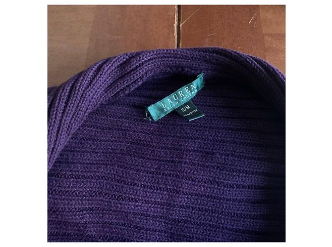 Cárdigan Ralph Lauren de algodón morado M Morado oscuro - vista 3